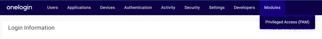 OneLogin Admin Portal