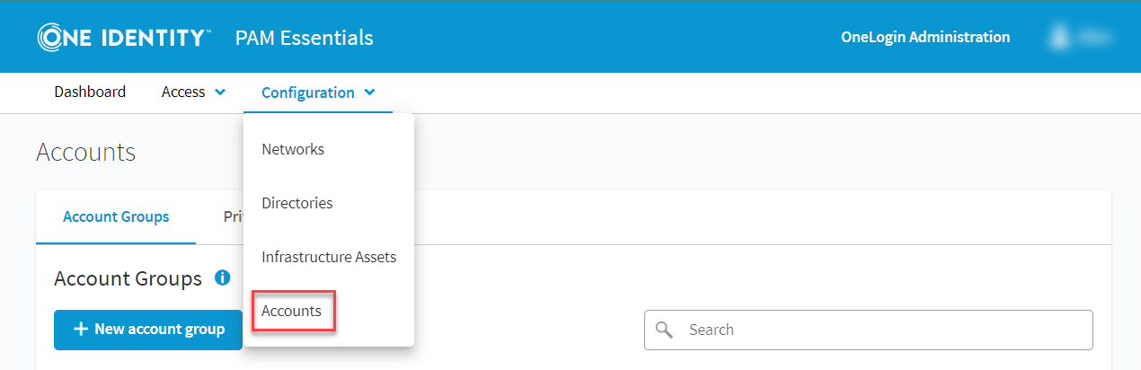 Configuration - Accounts